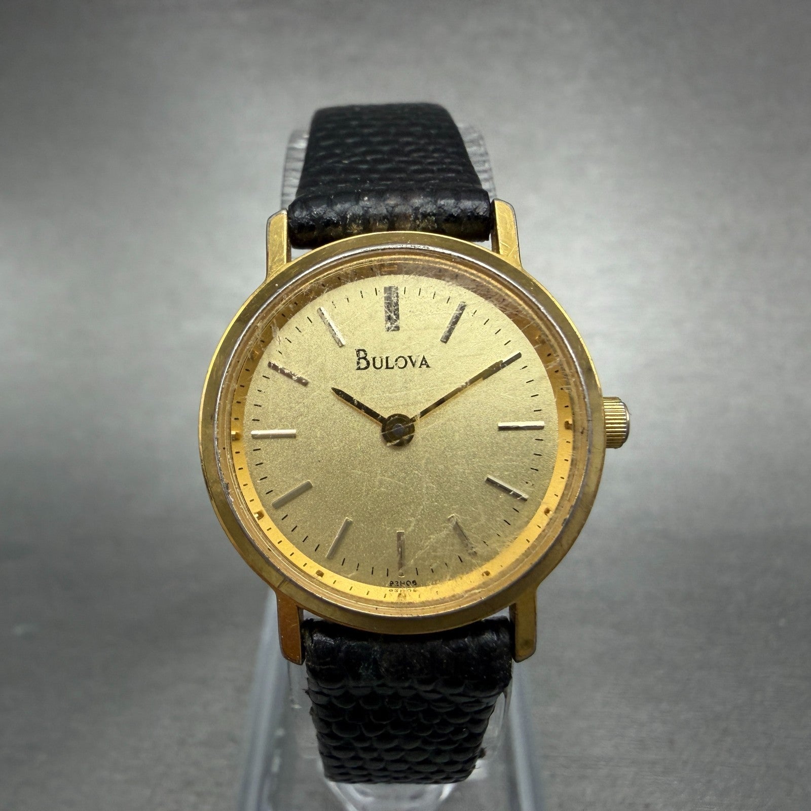 Bulova Watch Women 23mm Gold Dial Gold Tone 92H06 Round New Battery VTG0