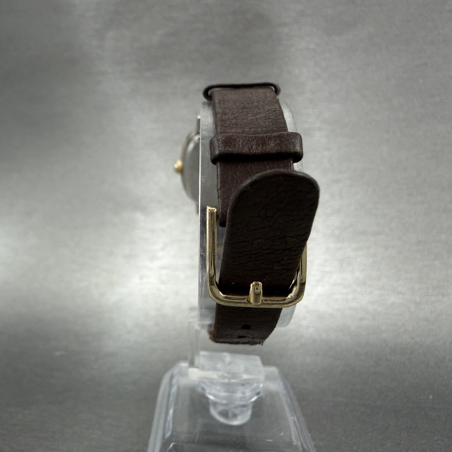 Citizen CQ Watch Women 25mm Silver Dial Two Tone Rectangle 1100108736 New Batt7