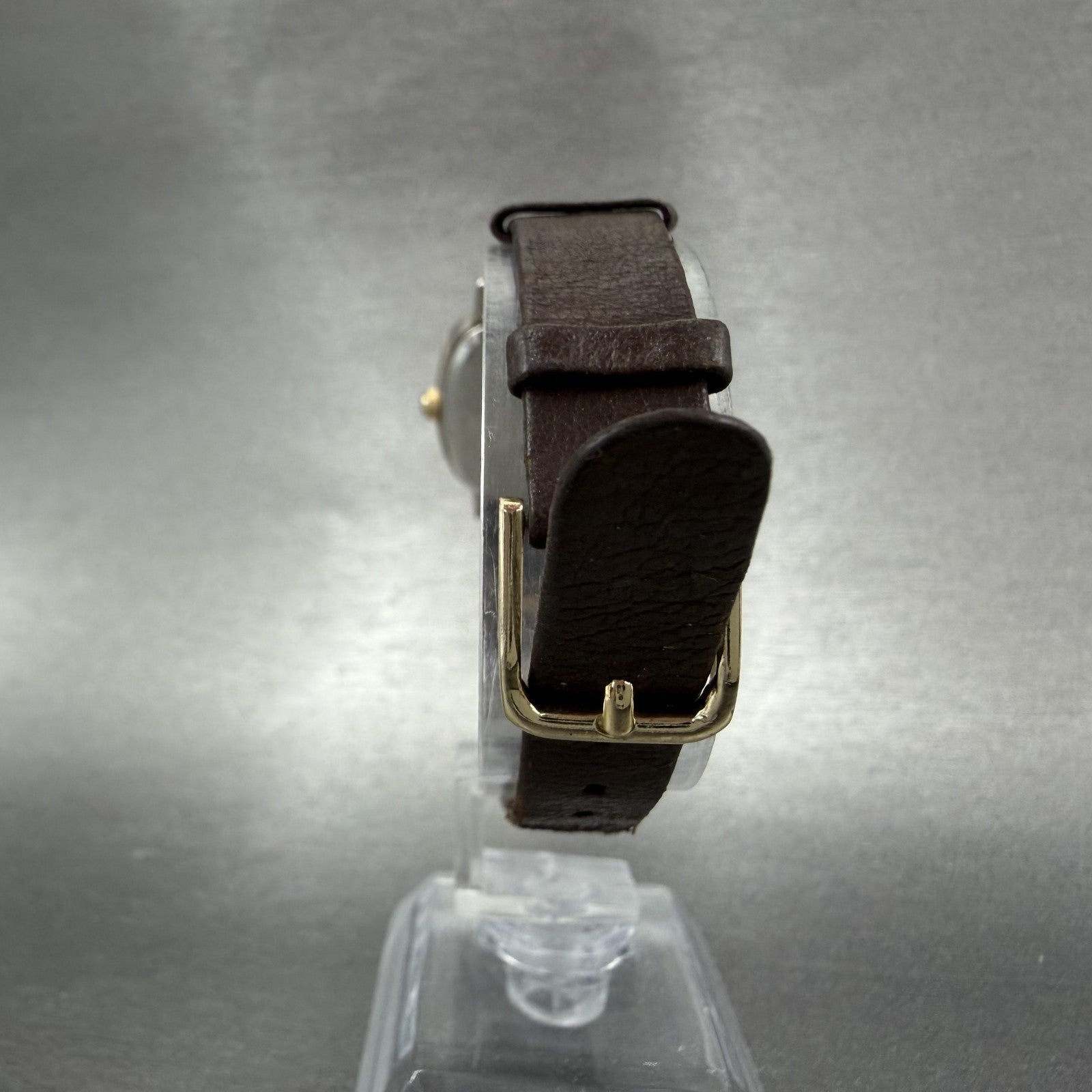 Citizen CQ Watch Women 25mm Silver Dial Two Tone Rectangle 1100108736 New Batt7