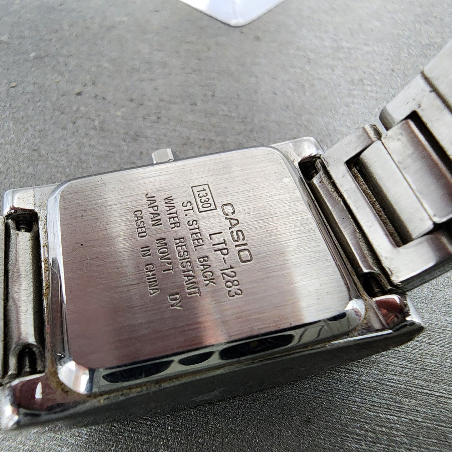 Casio Tank Watch Women 21mm Pink Dial Silver Tone Rectangle LTP1283 New Battery9