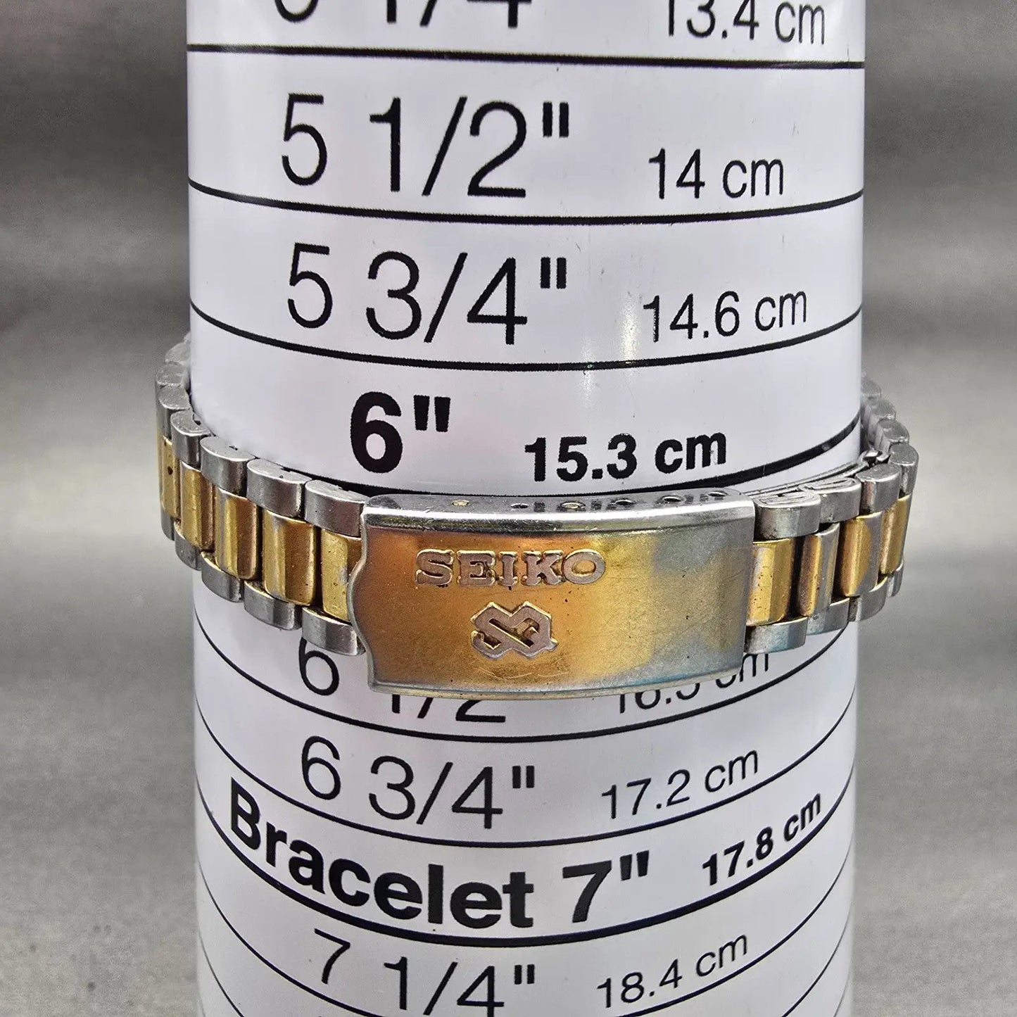Seiko SQ Watch Women 24mm Silver Dial Two Tone Daydate Round 3E23-0A69 New Batt9