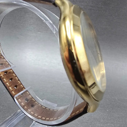 Michael Kors Runway Watch Women 42mm Champagne Dial Gold Tone MK-2326 New Batt H4