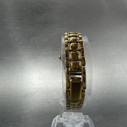 Seiko Watch Women 19mm White Dial Gold Tone Round V401-0289 New Battery OIHUGY7