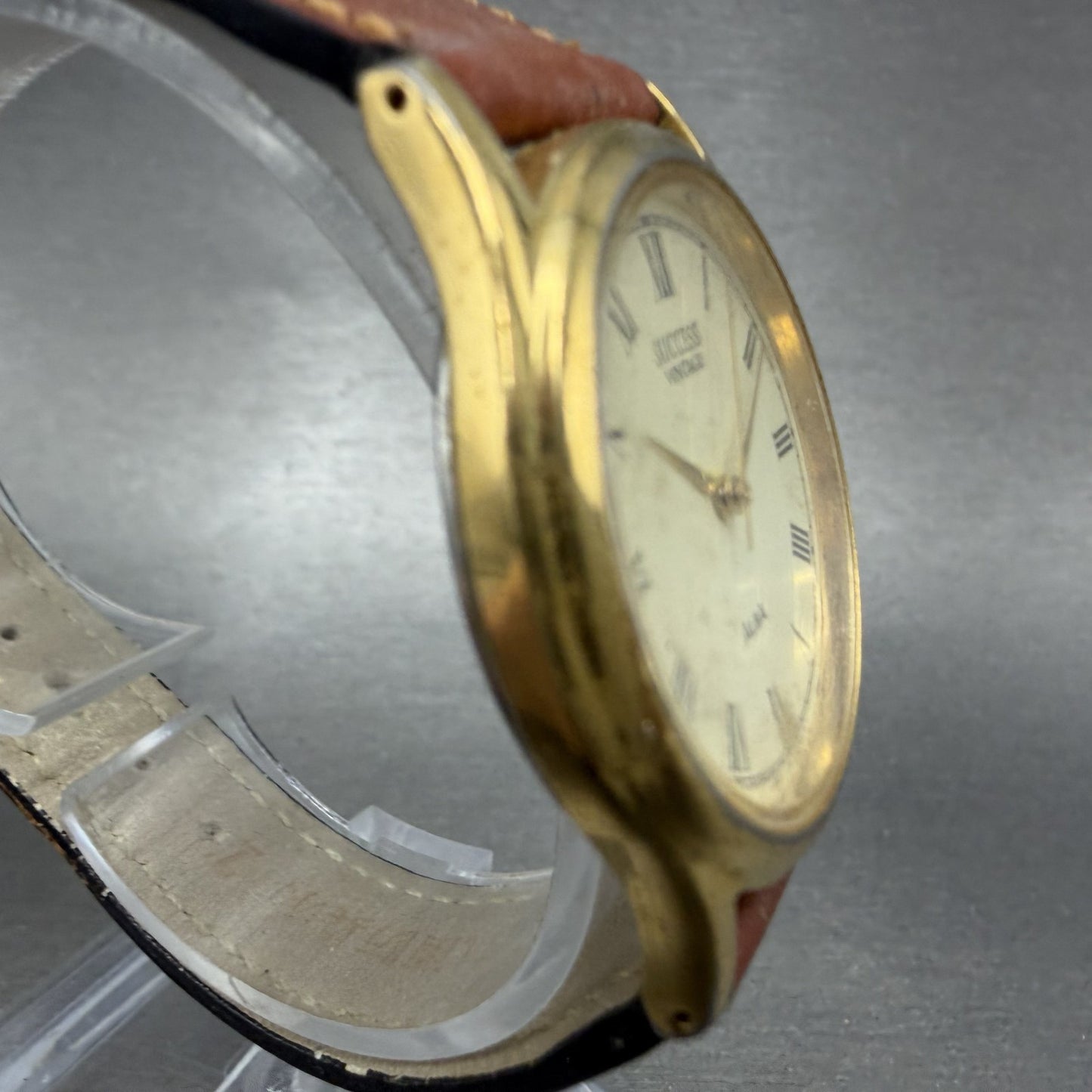 Seiko Alba Success Watch Men 31mm Champagne Dial Gold Tone V721-6A30 PARTS4
