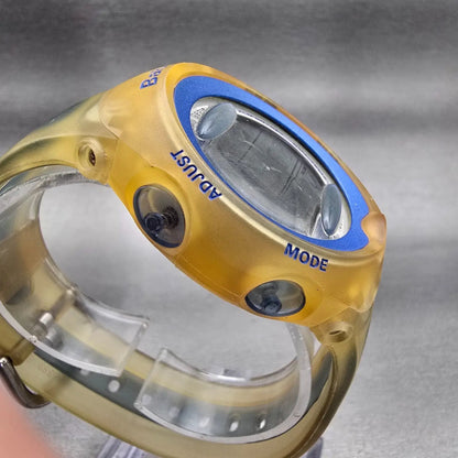 Casio Baby-G BG-163 Watch Women 42mm Yellow Blue Alarm Chronograph New Battery3
