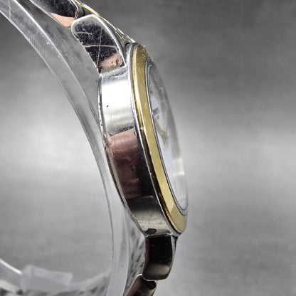 Raymond Weil Toccata Watch Women 25mm White Dial Two Tone Date Round New Batt JK3