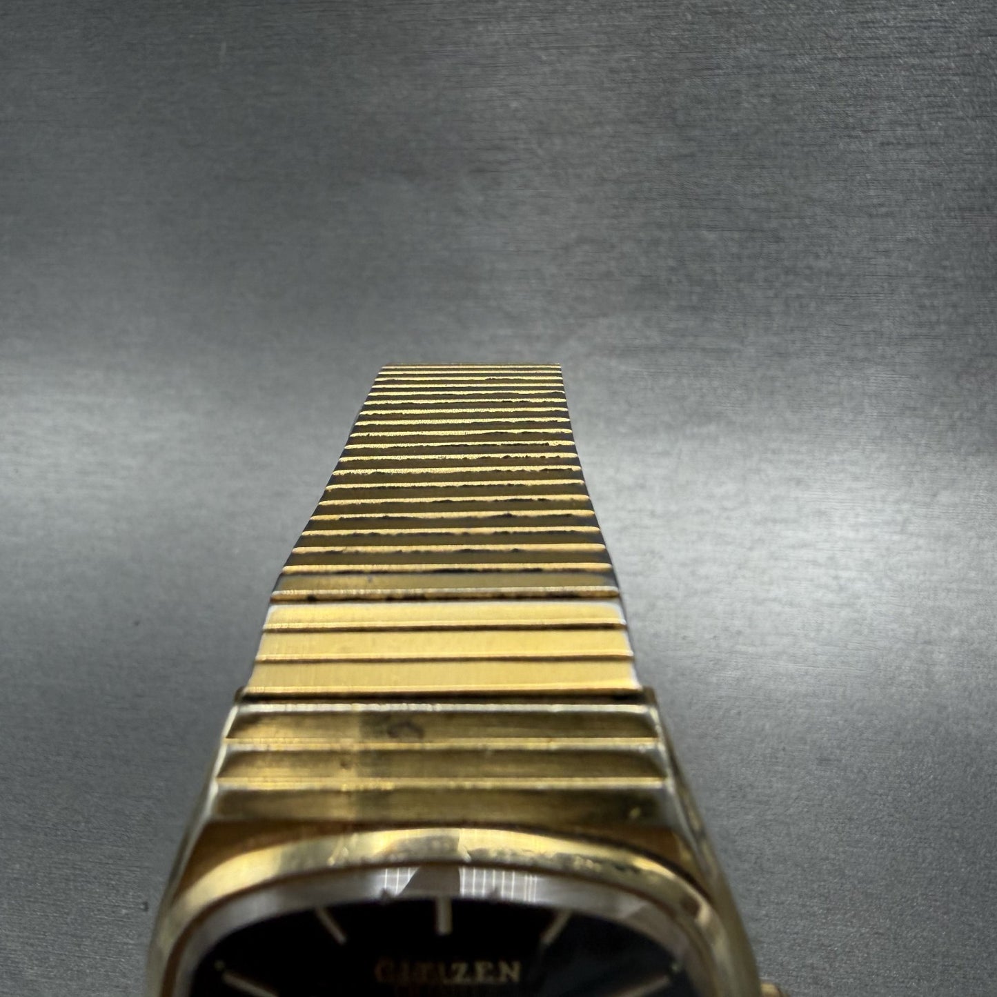 Citizen CQ Crystron Watch Men 33mm Brown Dial Gold Tone Daydate 4731549 PARTS5