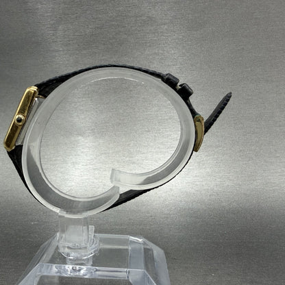 Seiko Tank Watch Women 18mm White Dial Gold Tone Small Seconds 1428-5160 New Bat6