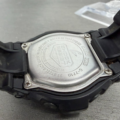 Casio G-Shock G-7710 Watch Men 46mm Black Gray Alarm Chrono Round New battery9