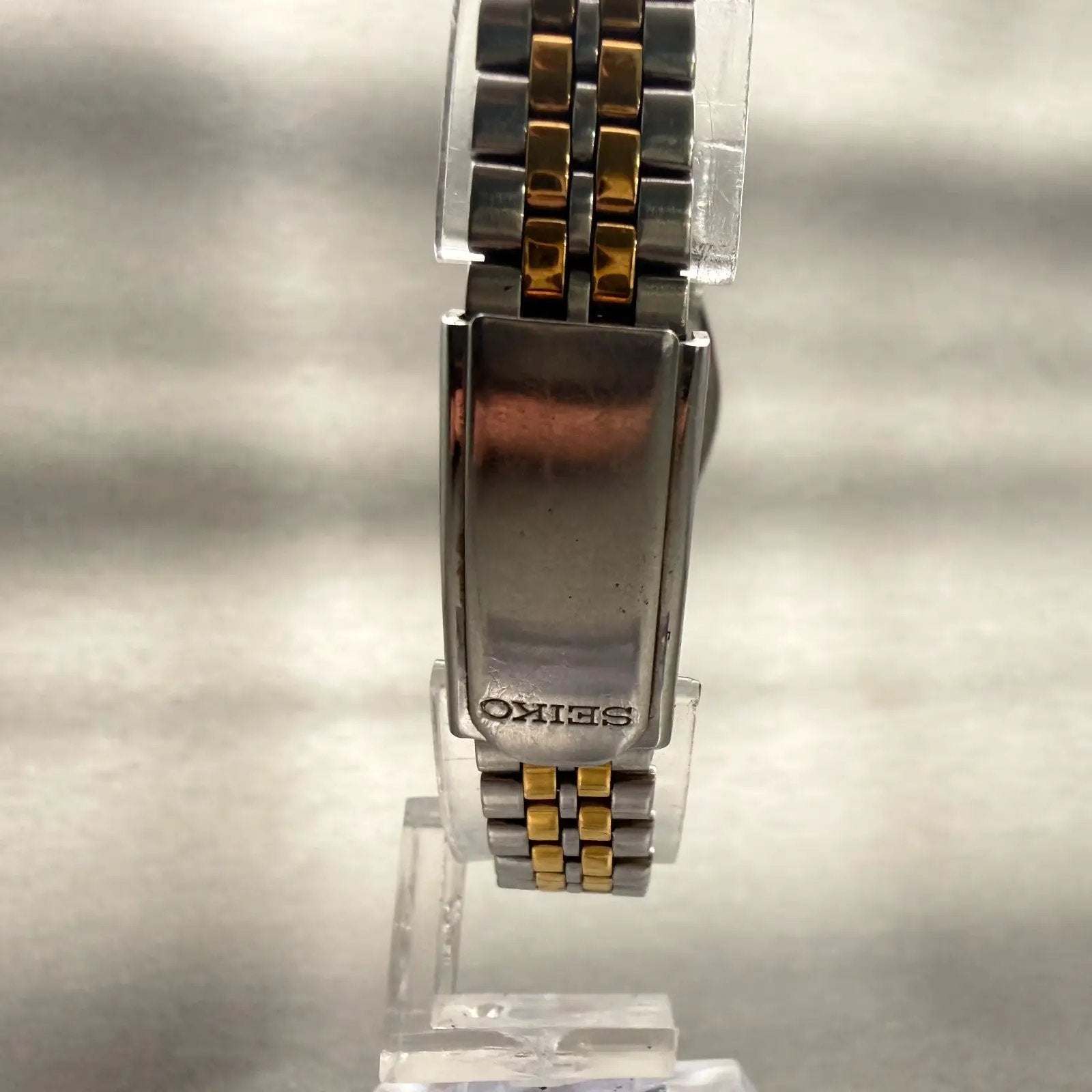 Seiko Watch Women 24mm White Dial Two Tone Daydate Round 7N83-0011 New Battery7