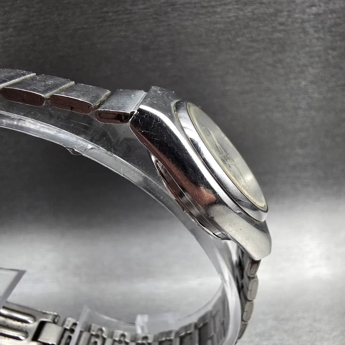 Seiko Watch Women24mm Silver Dial Silver Tone Daydate Round 3423-0059 New Batt3