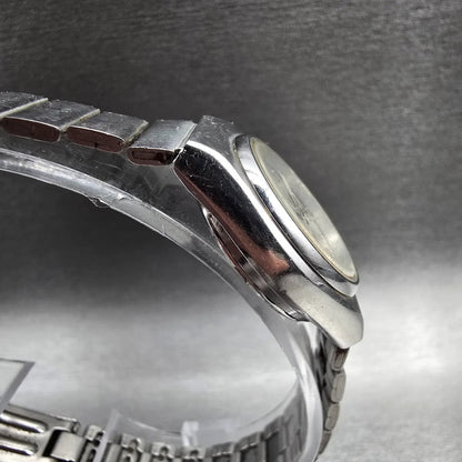 Seiko Watch Women24mm Silver Dial Silver Tone Daydate Round 3423-0059 New Batt3