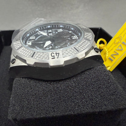 Invicta Aviator Ascend Chrono Watch Men 49mm Black Dial Steel Date 398883