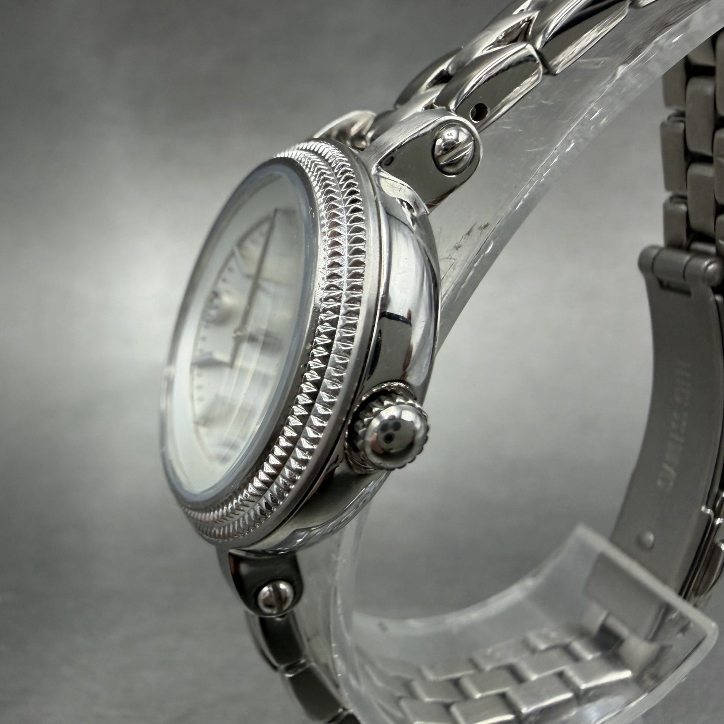 Fossil Heather Watch Women 26mm White Dial Silver Tone Date Round ES3135 NewBat2