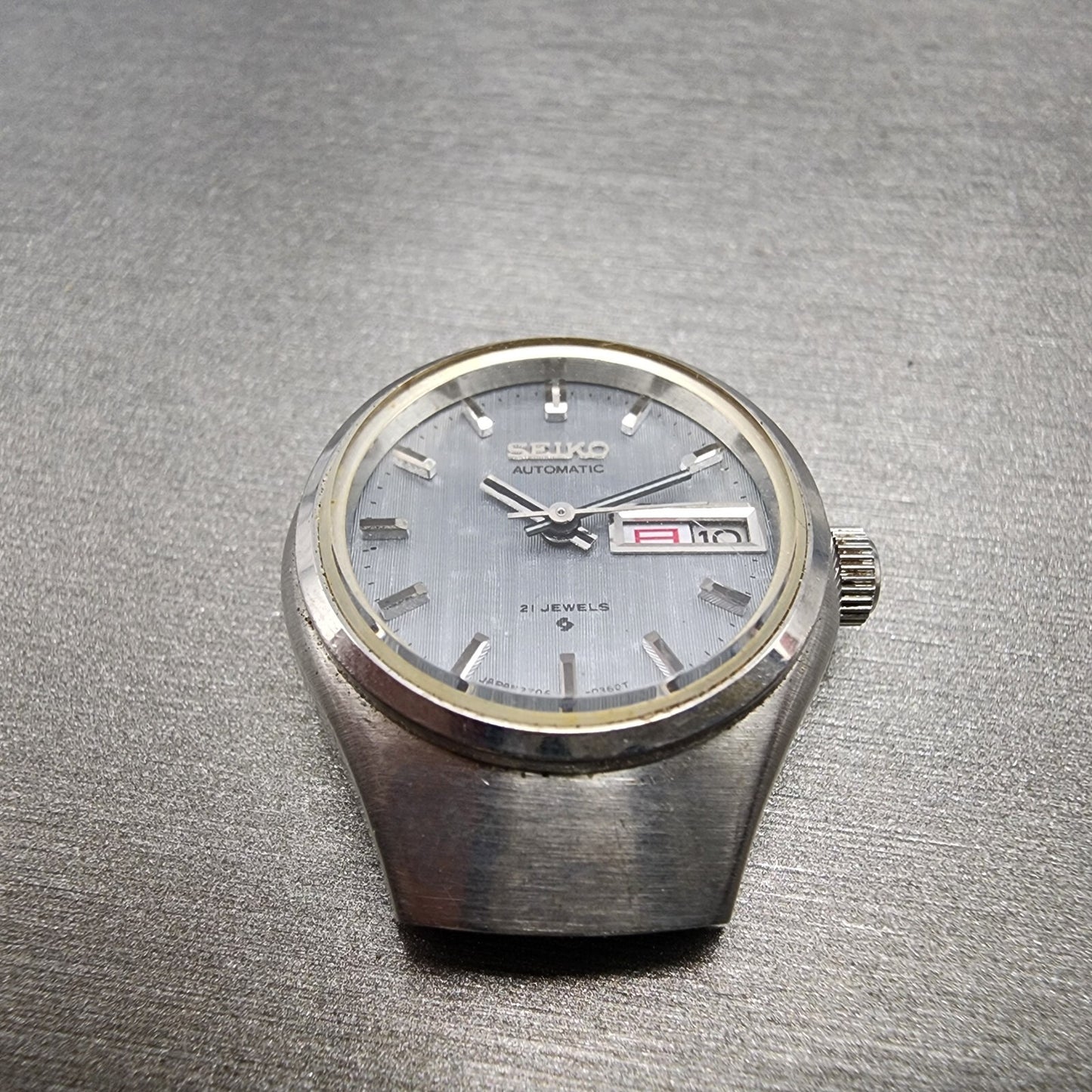 Seiko Automatic Watch Women 24mm Gray Dial Silver Tone Daydate 270607702
