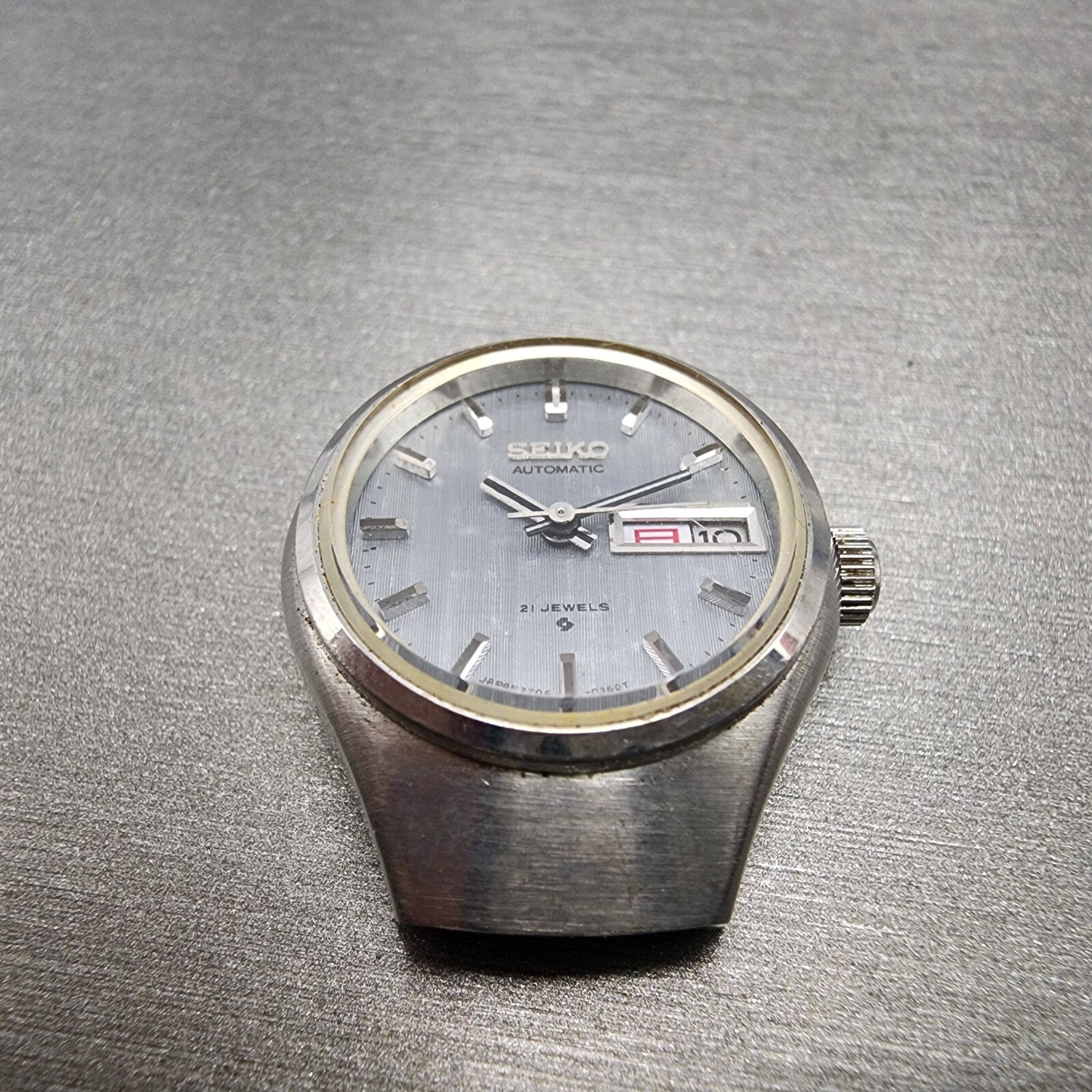 Seiko Automatic Watch Women 24mm Gray Dial Silver Tone Daydate 270607702