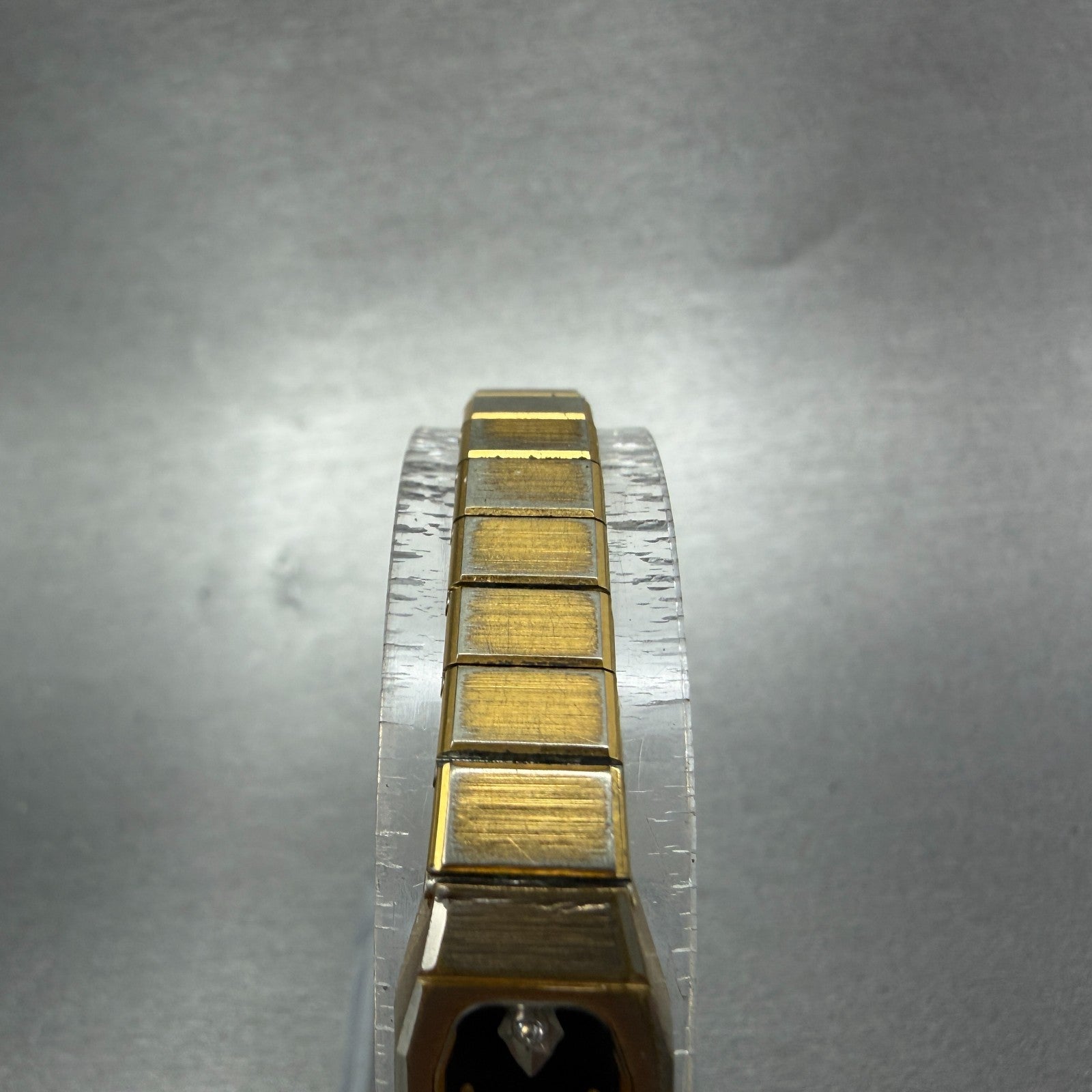 Bulova Watch Women 12mm Black Dial Gold Tone Octagon 92T22 New Battery4