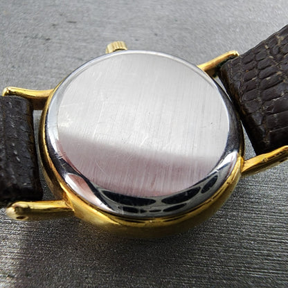 Tissot Stylist Watch Women 23mm Black Dial Gold Tone Date Round New Battery9