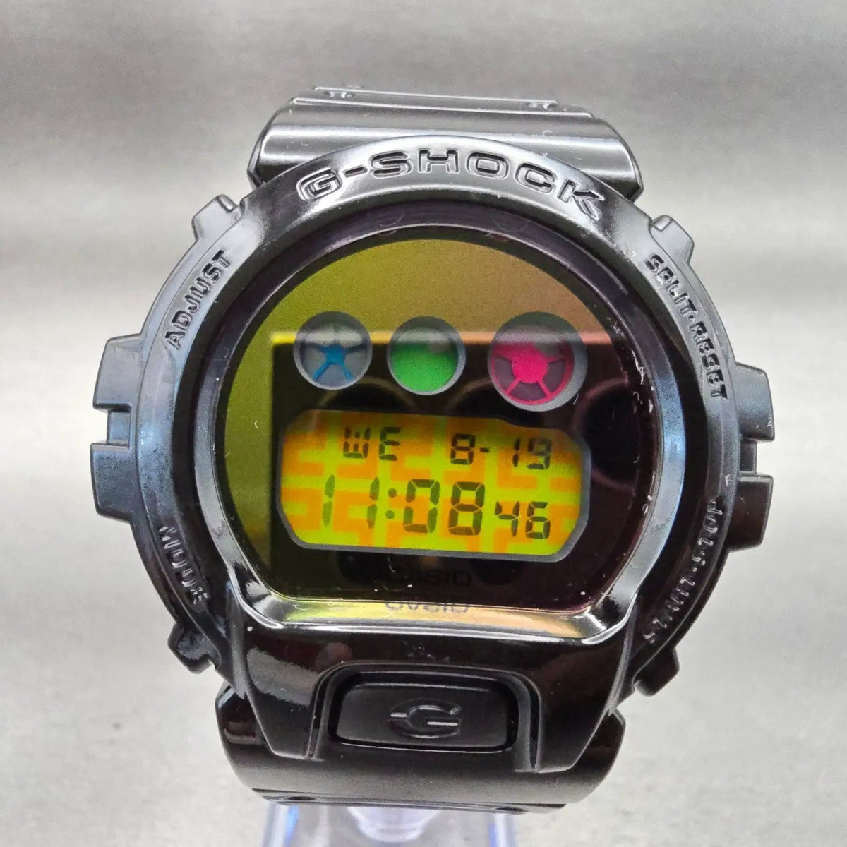 Casio G-Shock DW-6900SP Watch Men 51mm Gold Dial Black Chrono Alarm New Battery1
