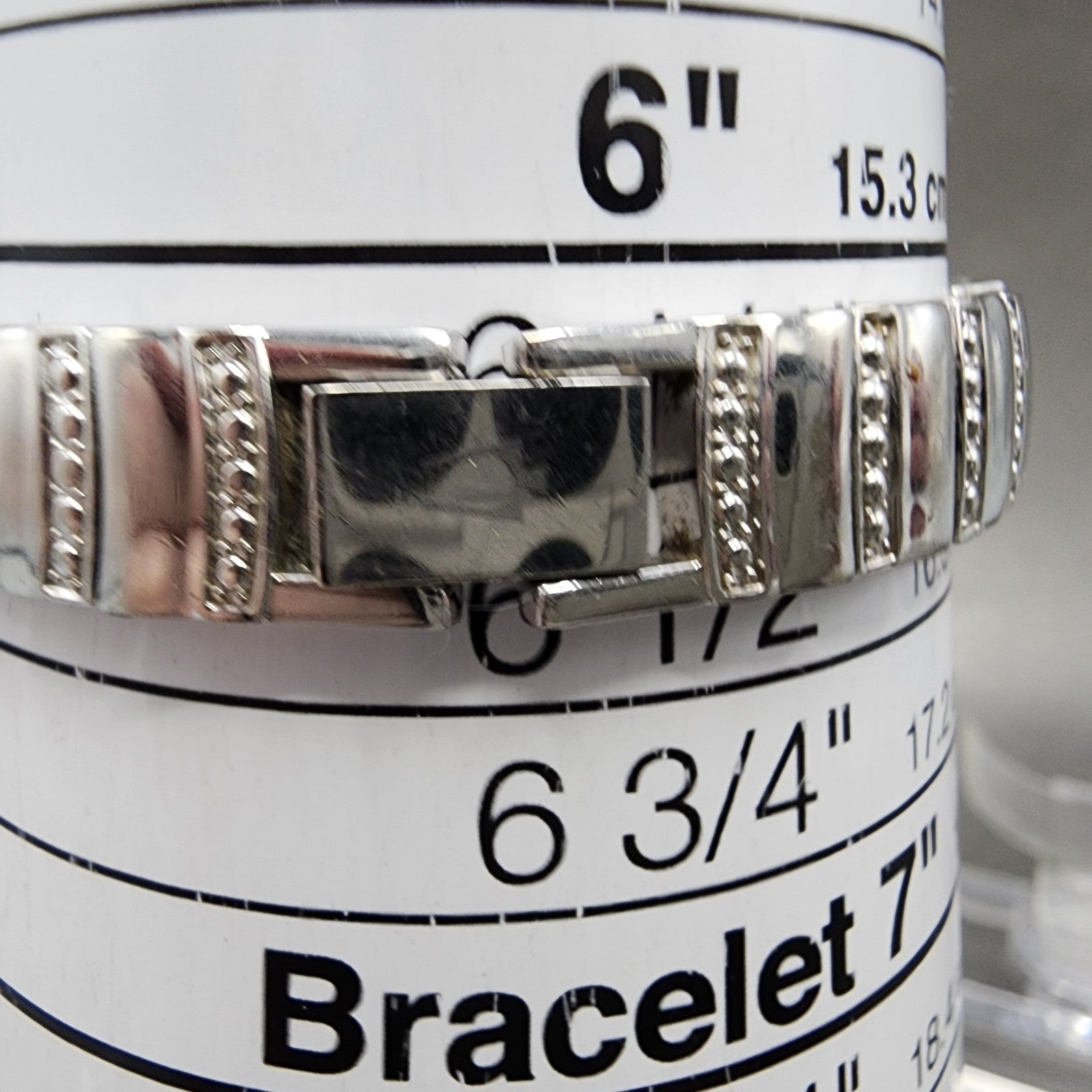 Bulova Tank Watch Women 15mm MOP Dial Silver Tone Crystal Accent 96T13 New Batt10