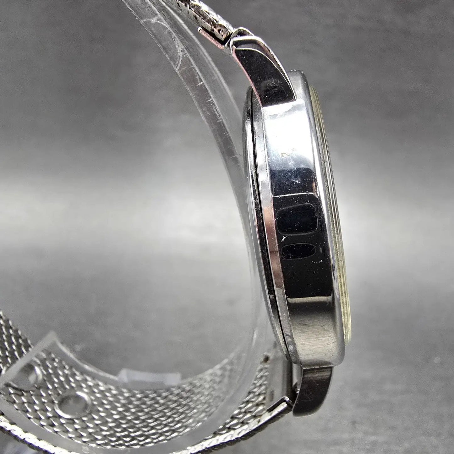 Paul Smith Watch Men 36mm Gray Dial Silver Tone Round 6034-H19519 New Battery3