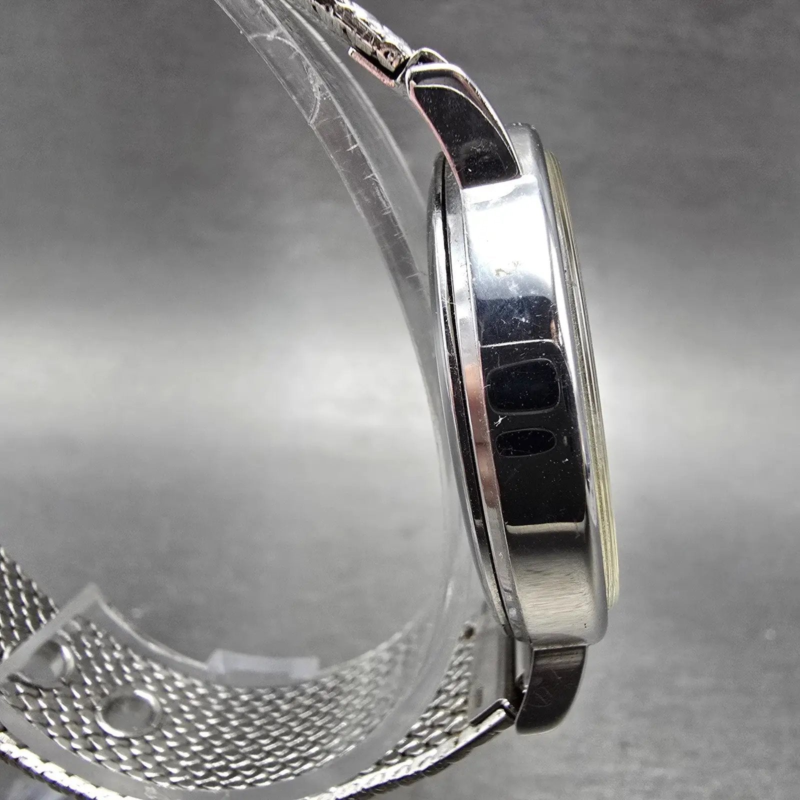 Paul Smith Watch Men 36mm Gray Dial Silver Tone Round 6034-H19519 New Battery3