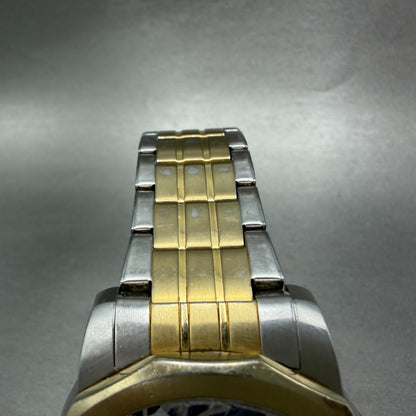 Invicta Watch Men 44mm Blue Dial Two Tone Date Round 6864 CRACKED!!! New battery4