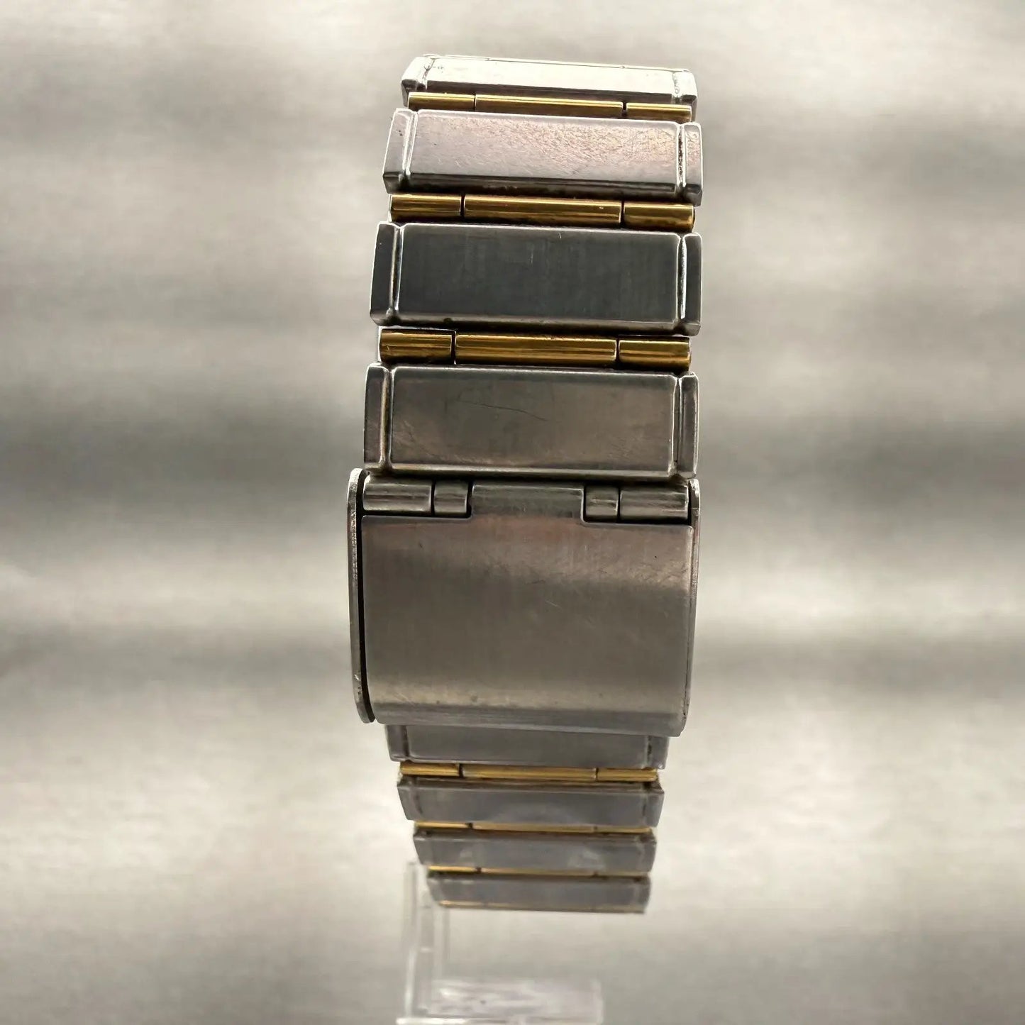 Seiko Dolce Watch Men 25mm Silver Dial Two Tone Rectangle 7741-5050 New Battery7