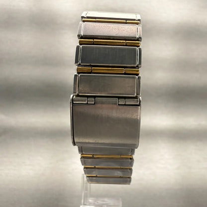 Seiko Dolce Watch Men 25mm Silver Dial Two Tone Rectangle 7741-5050 New Battery7