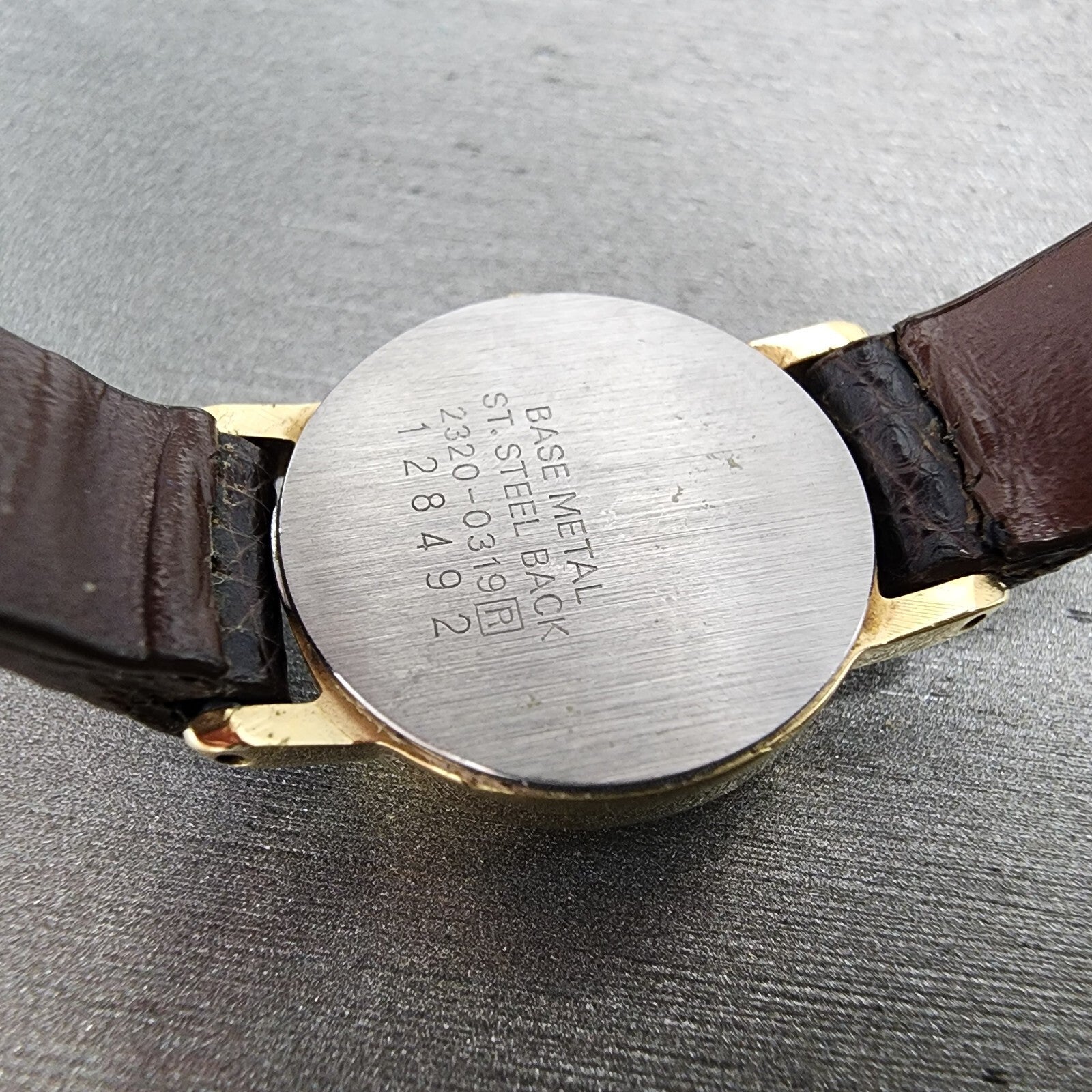 Seiko Watch Women 19mm Cream Dial Gold Tone Round 23200319 New Battery VTG9