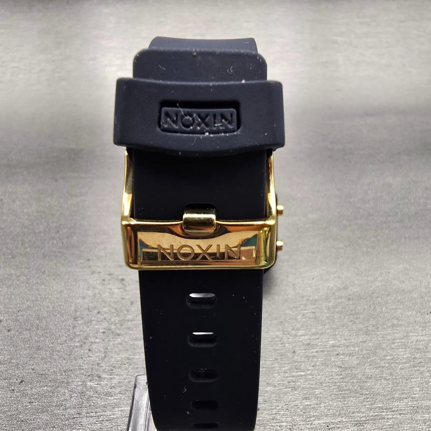 Nixon The Siren SS Digital Watch Men 36mm Blue Gold Tide Chrono Timer New Batt7