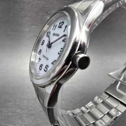 Citizen Reguno Solar Watch Women 30mm White Dial Silver Tone E031-S038090 Runs2