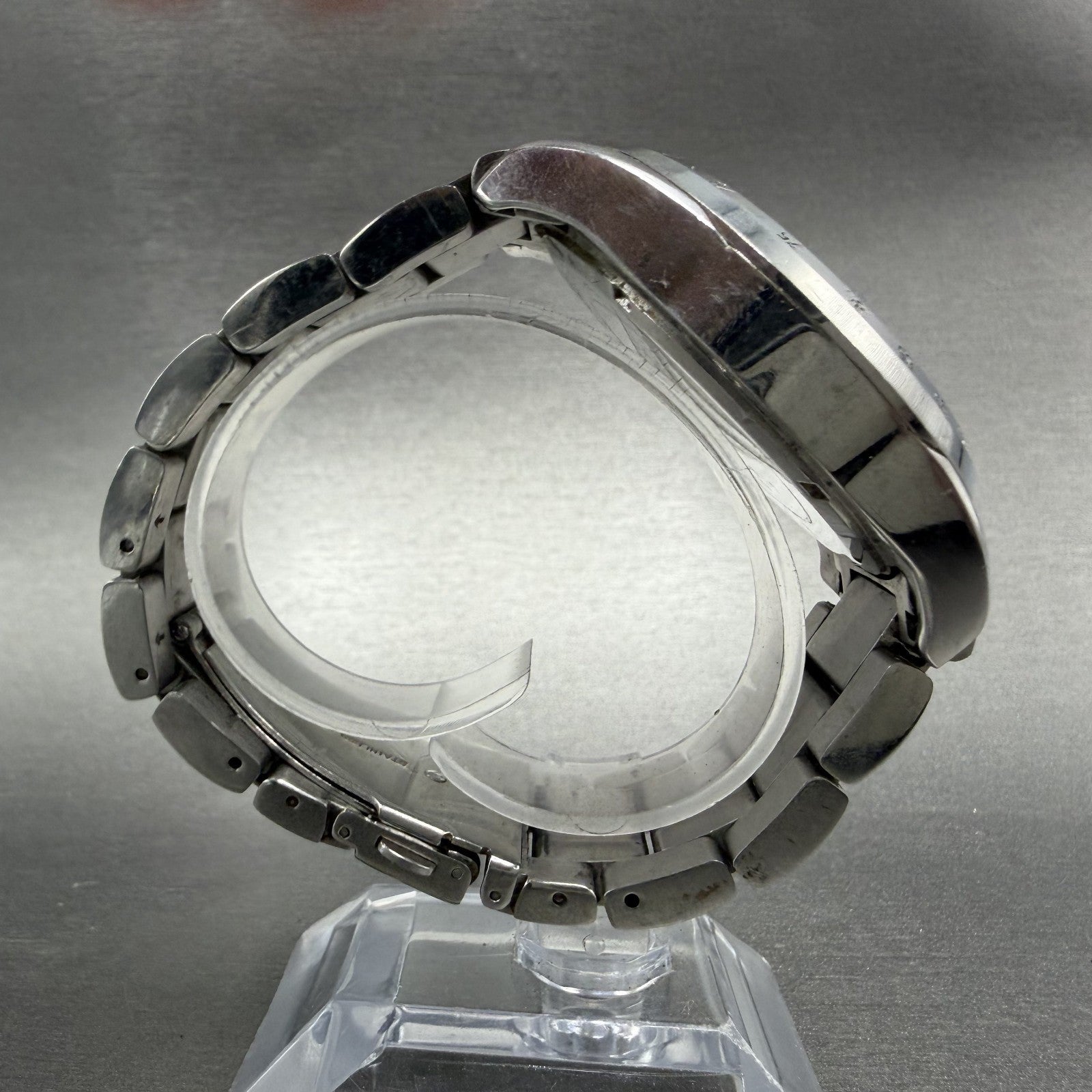 Michael kors Chronograph Watch Men 45mm White Dial Steel Date MK-8131 New Batt8