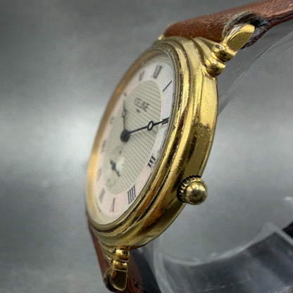 Celine Watch Women 31mm MOP Dial Gold Tone Small Seconds Round New battery2
