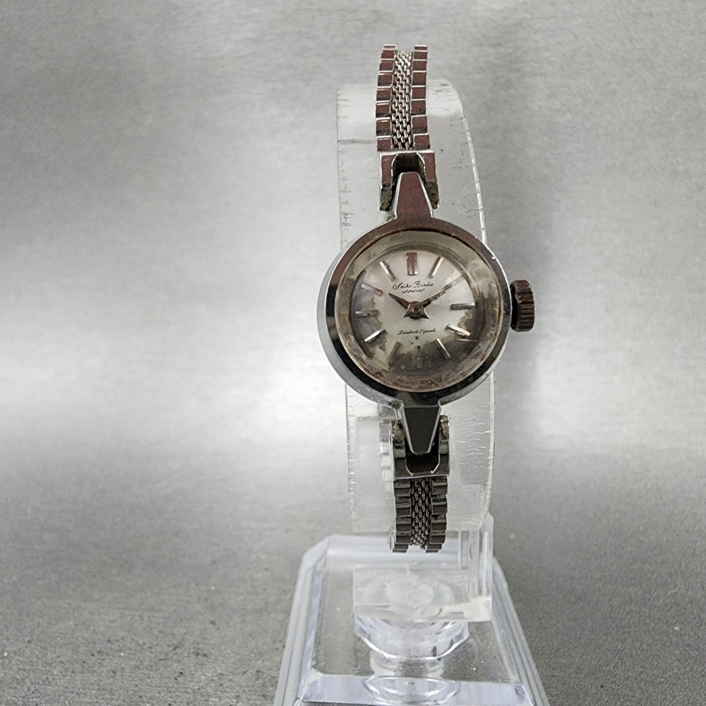 Seiko Birdie Special Watch Women 19mm Silver Dial Stainless Steel Manual Runs5