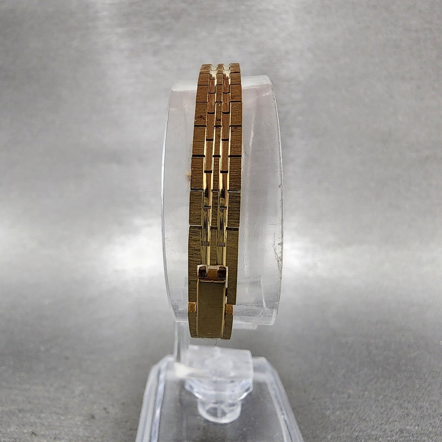 Citizen CQ Tank Watch Women 13mm Champagne Dial Gold Tone Rectangle New Battery7