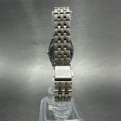 Seiko Watch Women 25mm White Dial Two Tone Daydate 7n430011 New Battery ABD7