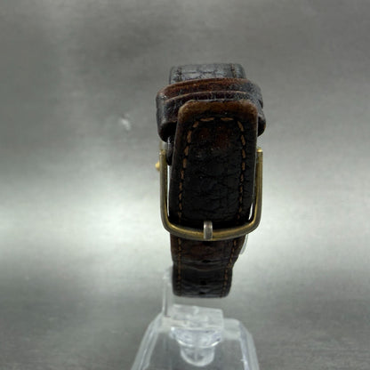 Seiko Watch Men 28mm Cream Dial Gold Tone Octagon Vintage 6430-5179 New Battery7