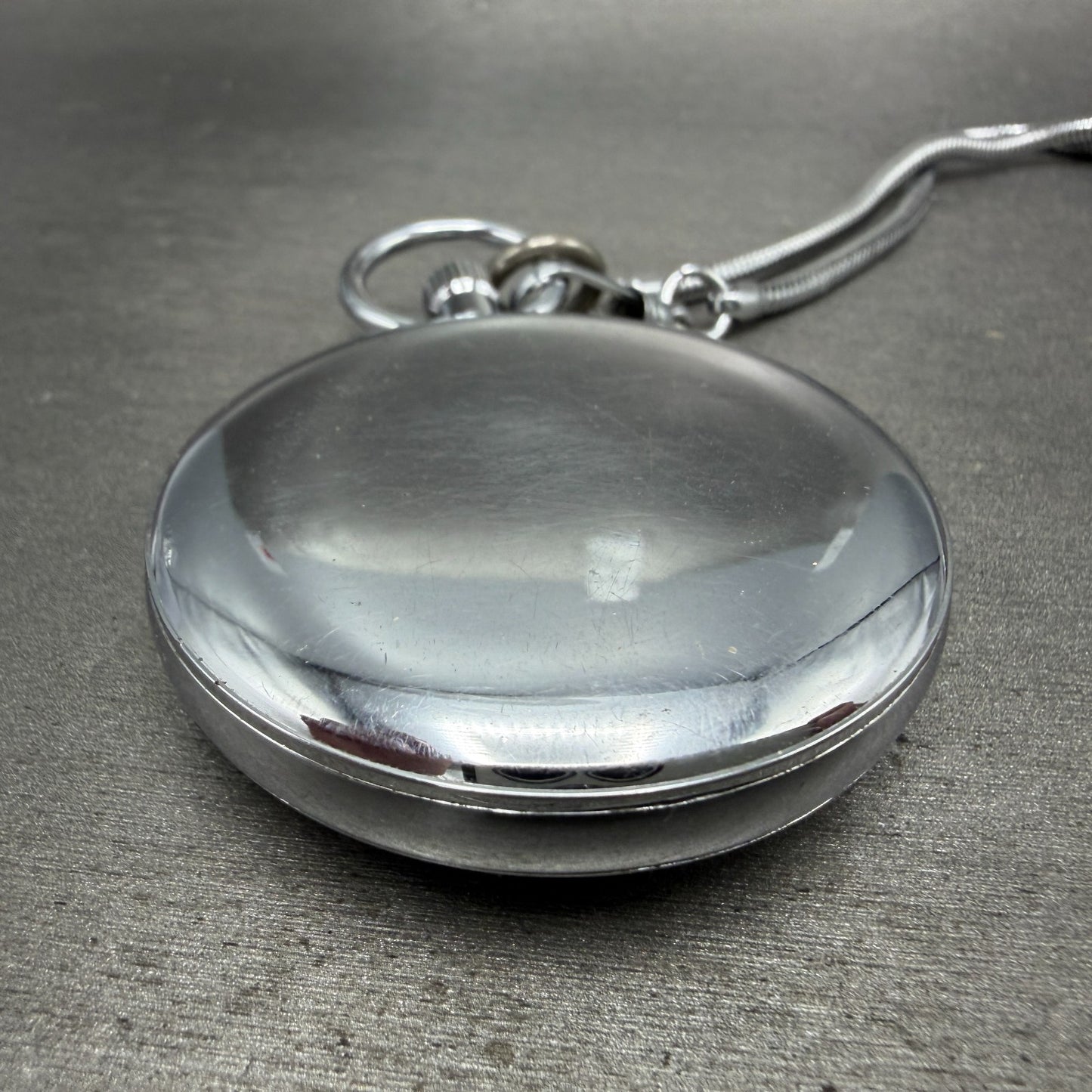 Seiko Precision Pocket Watch Men 50mm White Dial Steel Manual 6110-0010 Runs7