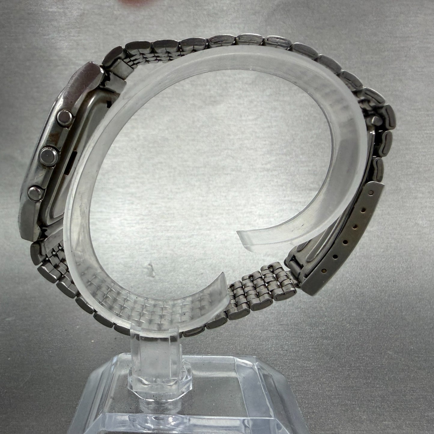Citizen CQ Analgo Digital Watch Men 32mm Gray Dial Silver Tone 8950-084071 PARTS7