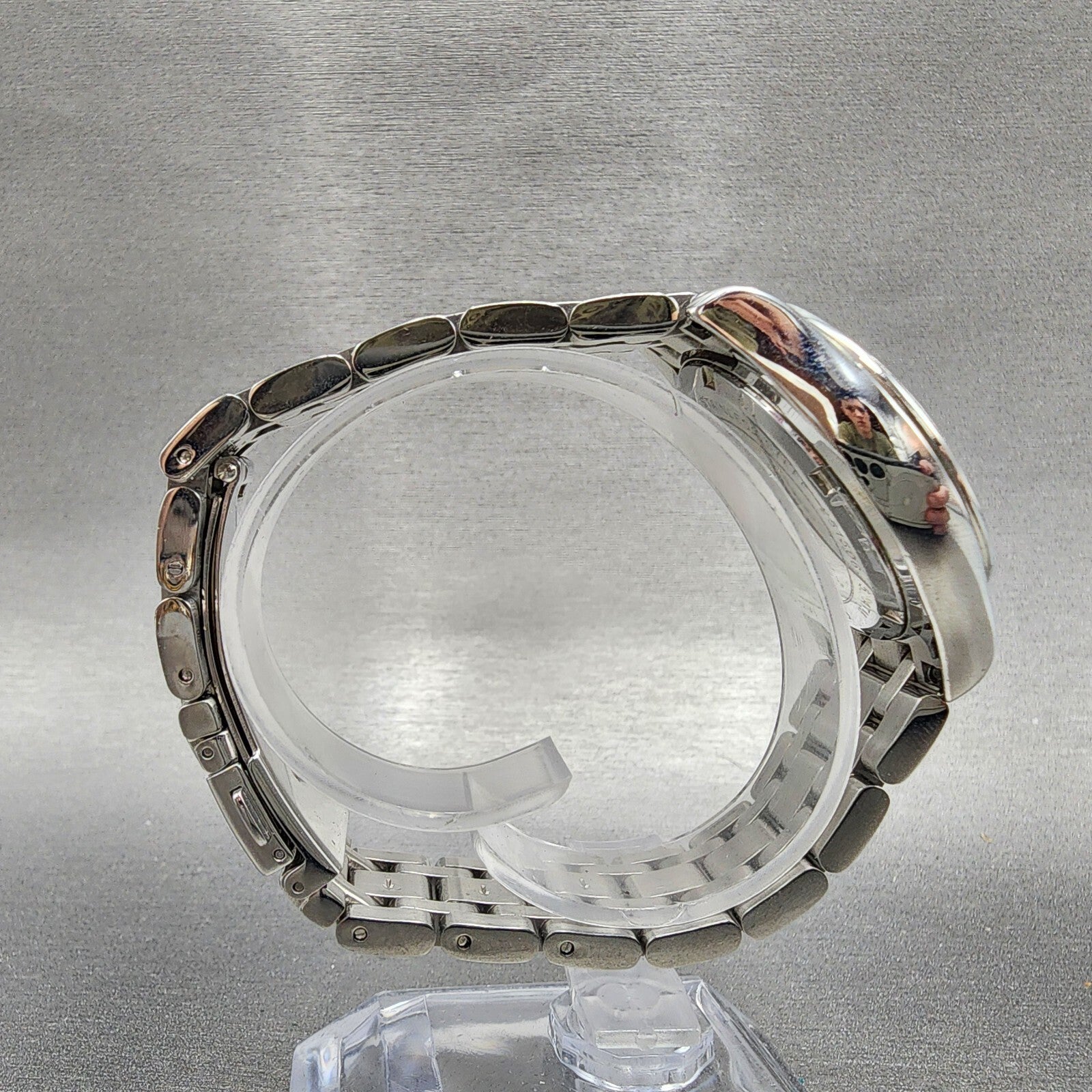 Michael Kors Kiley Watch Women 35mm Crystal Dial & Bezel Dadyate Silver Tone8