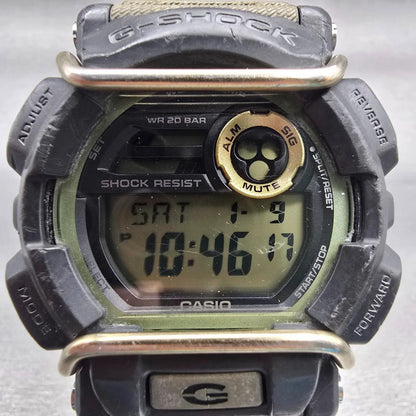 Casio G-Shock GD-400 Watch Men 48mm Black Green Chrono Alarm Digital New Battery1