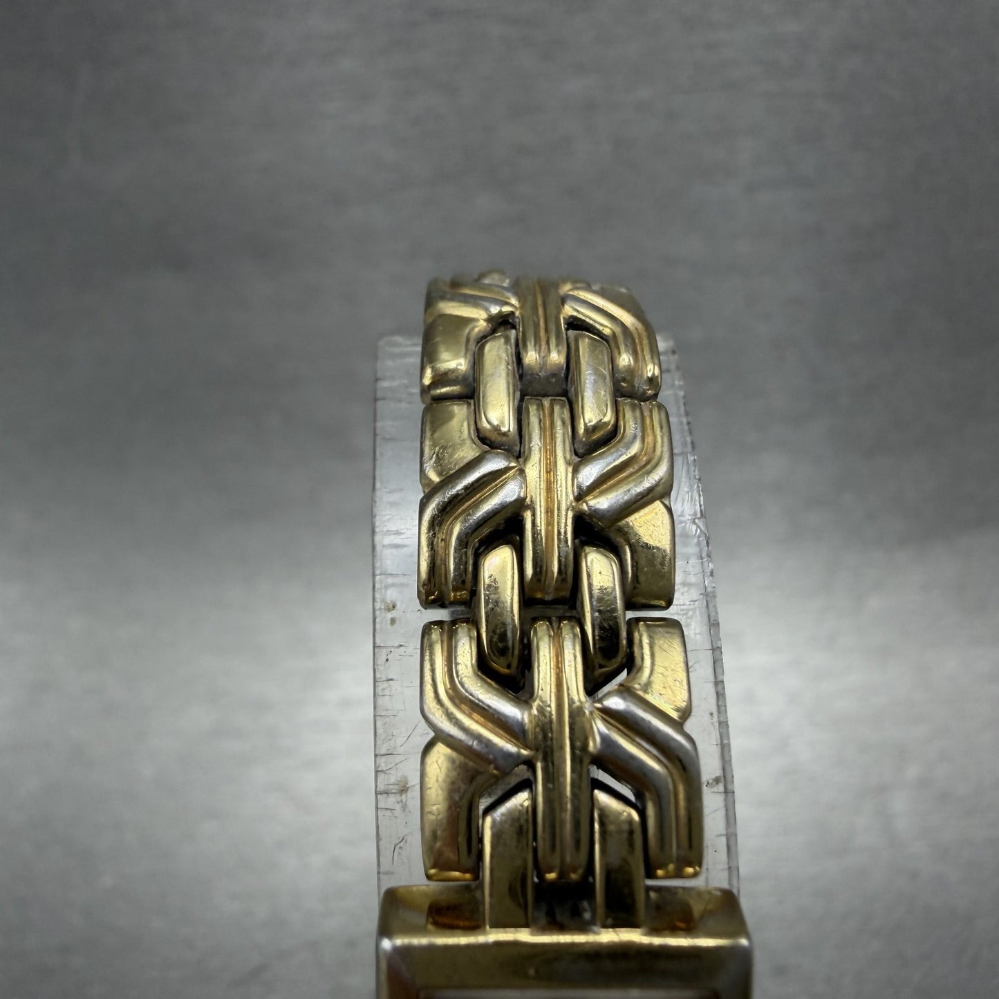 Citizen Tank Watch Women 13mm MOP Dial Gold Tone Rectangle 5421-S029023 New Batt4