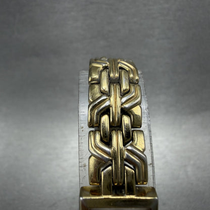 Citizen Tank Watch Women 13mm MOP Dial Gold Tone Rectangle 5421-S029023 New Batt4
