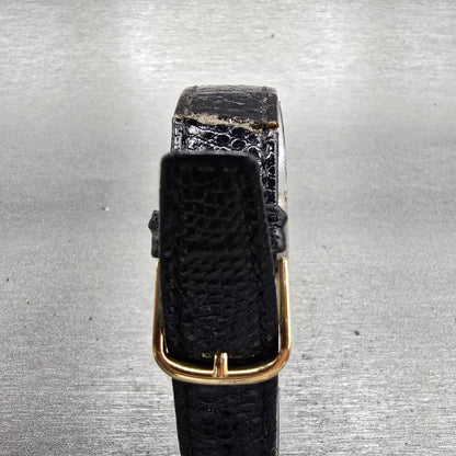 Citizen CQ Watch Men 25mm Black Dial Gold Tone Rectangle 6031-T20981 New Battery7