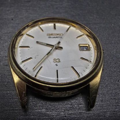 Seiko 8222 Quartz Movement Works Date W/ Dial Hands Case Vintage2