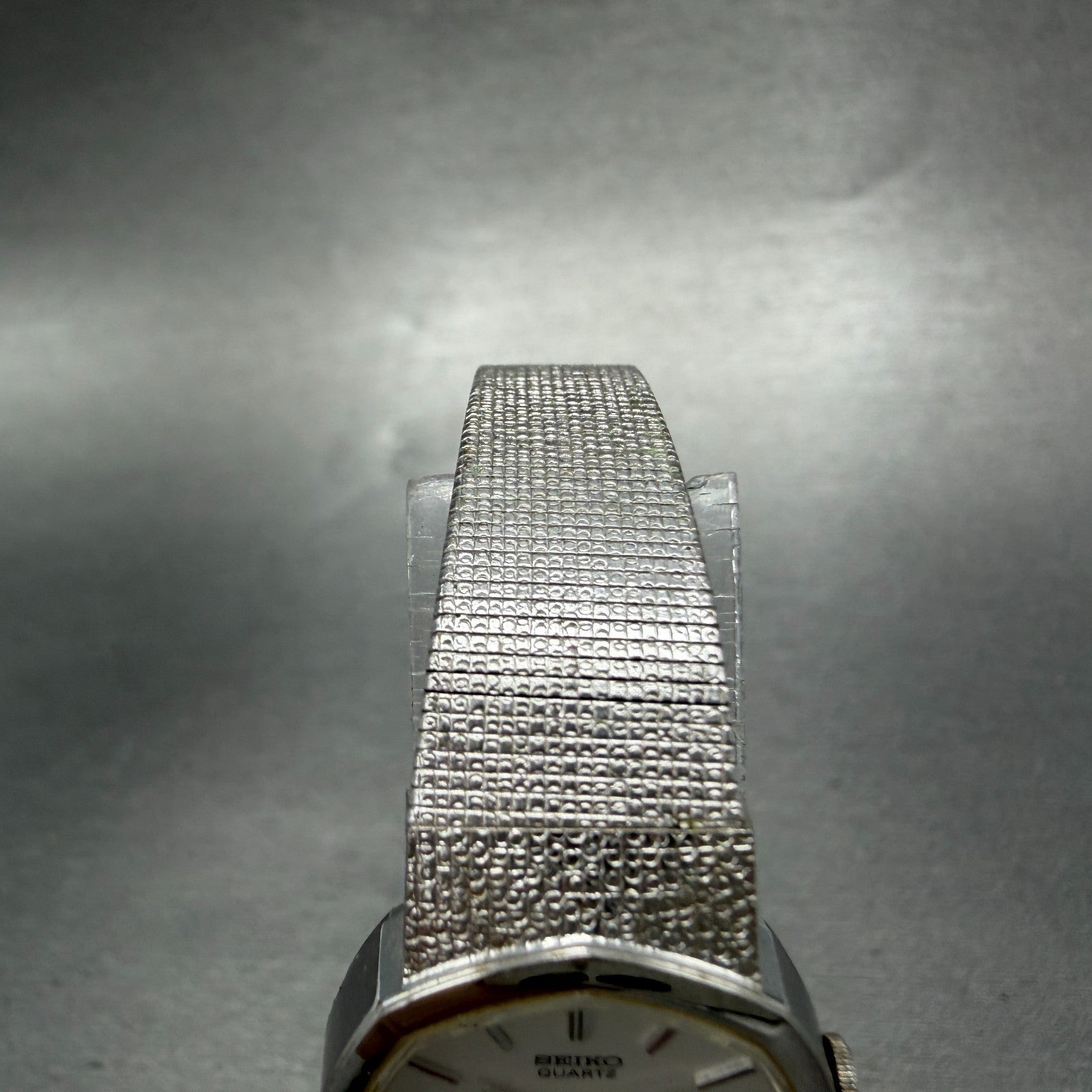 Seiko Watch Women 22mm Silver Dial Silver Tone Octagon 16-5890 New Battery VTG4