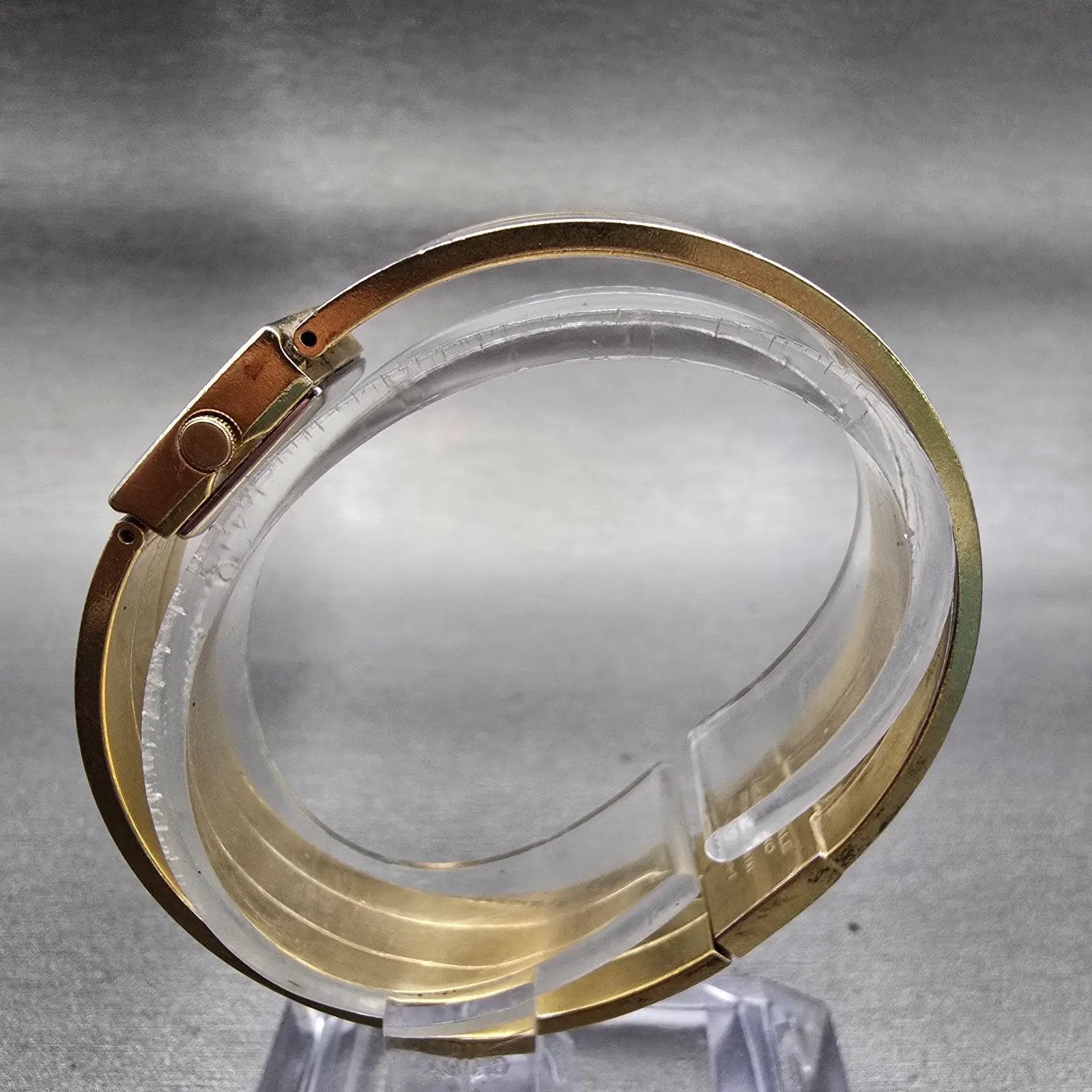 Seiko Lassale Watch Women 13mm Multi Tone Rectangle 1E50-5009 Vintage New Batt6