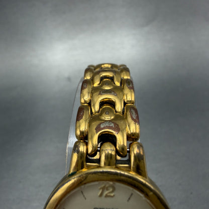 Seiko Watch Women 24mm Cream Dial Gold  Tone Round V700-6389 New Battery4