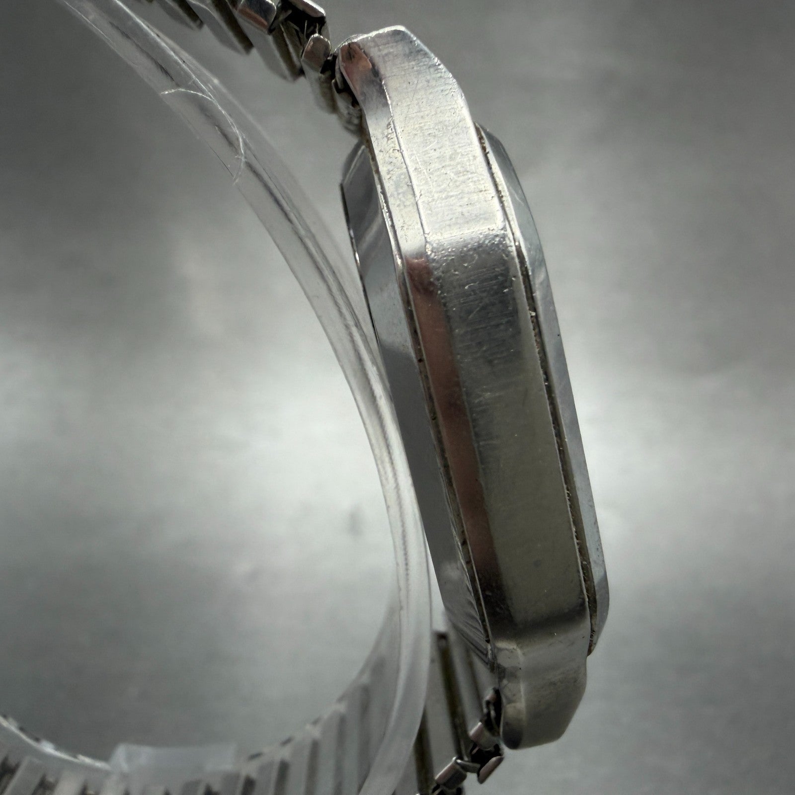Seiko Lord Quartz Watch Men 34mm Silver Dial Silver Tone Daydate 7143-5000 PARTS4